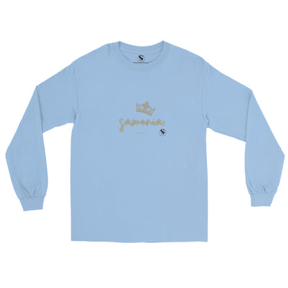 T-shirt à Manches Longues mixte écriture argenté de la marque samonia