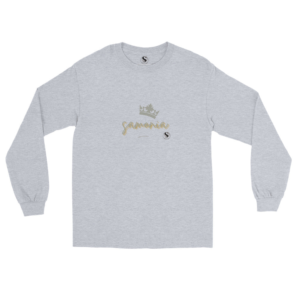 T-shirt à Manches Longues mixte écriture argenté de la marque samonia